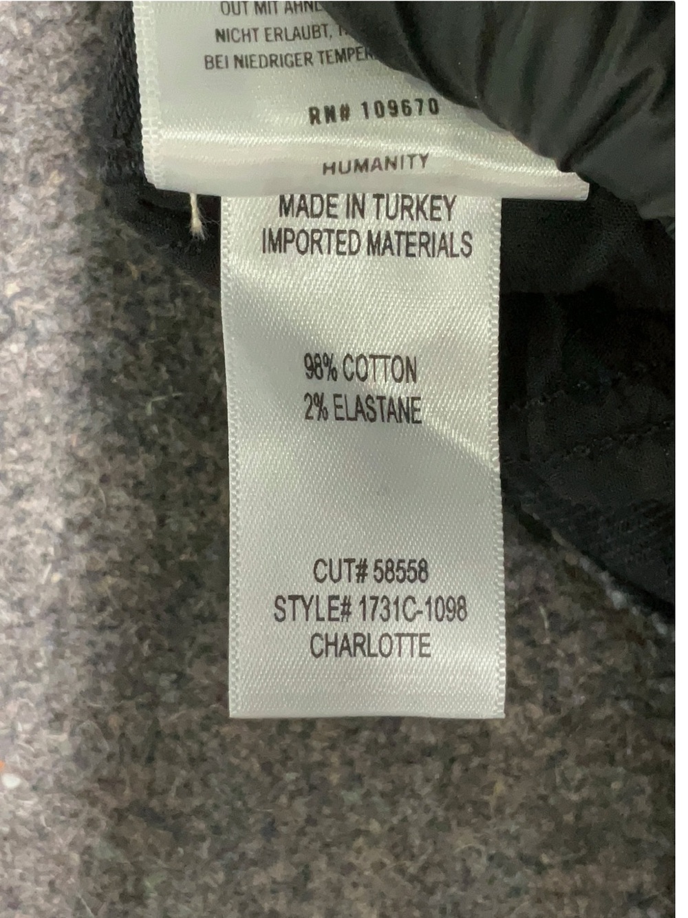 Citizens of Humanity Charlotte High Rise Straight Leg Jeans Dark Wash 25 - Picture 4 of 4